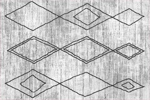 DİJİTAL BASKI, KAYMAZ TABAN İKİLİ BANYO PASPASI 100X60 + 60X50 CM  RVG5-FNL467