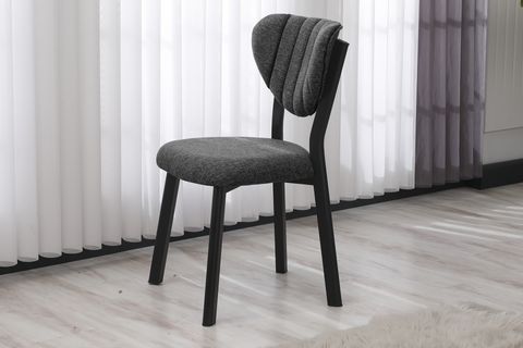 ELİS MUTFAK MASA TAKIMI, 2 SANDALYE, SİYAH, 70X70 CM, ANTRASİT