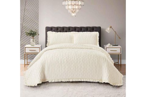 ÇAPA HOME MİLANO TEK KİŞİLİK FIRFIRLI YATAK ÖRTÜSÜ, KREM