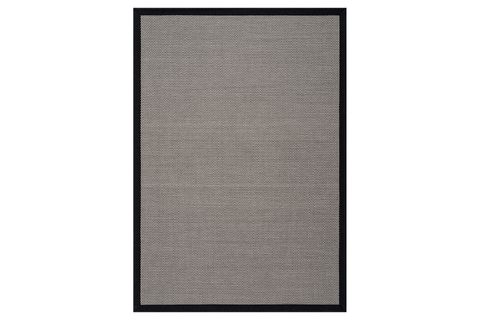 SİSALO BORDURE KREM SİYAH SİSAL HALI, SİYAH BORDÜR B3417E, 80X120