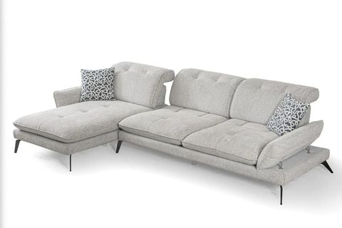 COSY KÖŞE KOLTUK, METAL AYAK, SOL KÖŞE, AÇIK GRİ