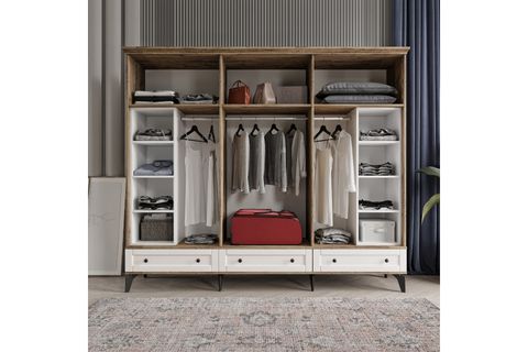 BAHAR GARDIROP, YEŞİL, 6 KAPAKLI