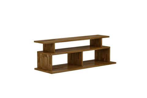 WOODFACE ELLA DOĞAL AHŞAP TV SEHPASI 120X40 CM CEVİZ RENK