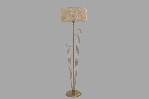 LUMEXX KELEBEK SİLİNDİR RATTAN ABAJURLU LAMBADER, ESKİTME