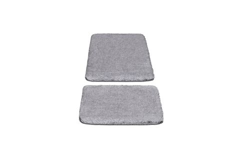 SEGURA PELUŞ KAYDIRMAZ TABAN İKİLİ BANYO PASPASI, GRİ, 60X100-50X60