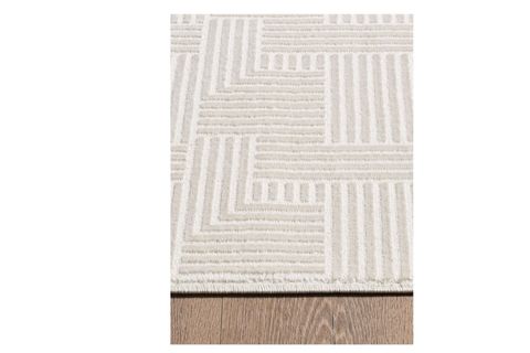 MONO KOLEKSİYONU MODERN SIK DOKUMA SAÇAKLI MAKİNE HALISI, BEJ, 160X500