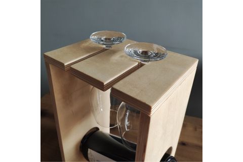 VİNLAND AHŞAP ŞARAPLIK, NATURAL, VEGAN