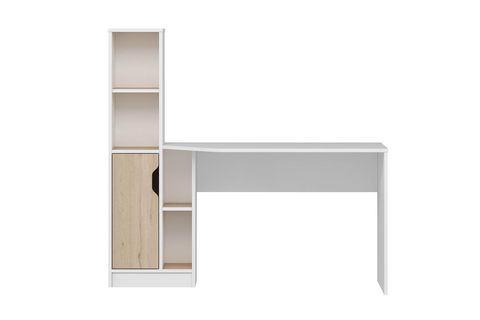 VİORA ÇALIŞMA MASASI, BEYAZ DERİN SEPET