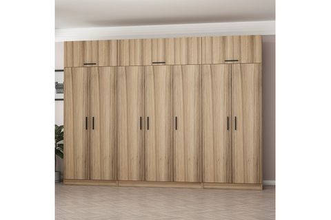 MİNAR KALE GARDIROP 8,  7 KAPAKLI,  190 CM