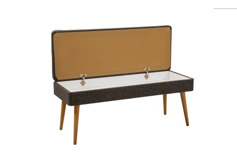 VİNA KUMAŞLI SANDIKLI BENCH, ATLANTİK ANTRASİT