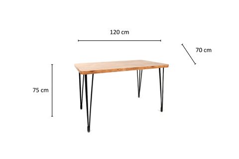 LANSE MASA VE AY SANDALYE TAKIMI, ATLANTİK ÇAM, 120X70