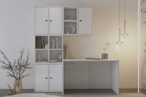 BK ÇALIŞMA MASASI, 5 KAPAKLI VE ÇOK BÖLMELİ