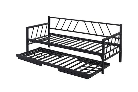 UNİMET GLORY DAYBED YAVRULU METAL KARYOLA, SİYAH, 90X200