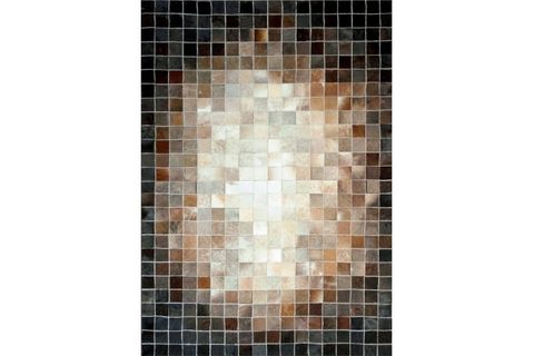 AKTÜEL DERİ PATCHWORK MULTİ KAHVE 140X200