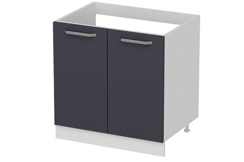 MİNAR MUTFAK DOLABI ALT MODÜL, BEYAZ ANTRASİT, 80X82