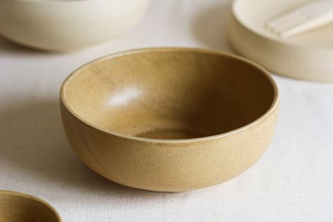 BEIGE STONE MERKÜR BÜYÜK KASE, HARDAL