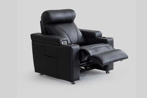 ZERO MASAJLI TEKLİ SİNEMA KOLTUĞU, SİYAH