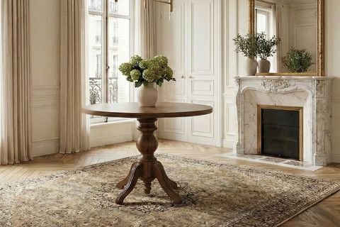 ORLANDO YUVARLAK MASA TAKIMI, CEVİZ, 100 CM