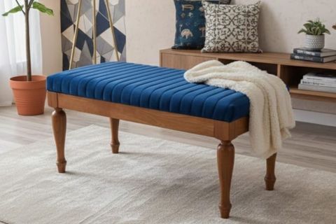 AVANGART KAYIN TORNA RETRO AYAK BENCH, MAVİ
