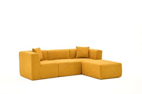 RAKS SERİSİ MODULER FULL SÜNGER KÖŞE KOLTUK, SAĞ VE SOL, TURUNCU