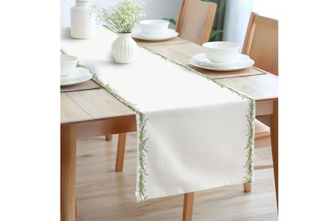 VİYANA BORDÜR PAMUKLU MASA RUNNER, 0085 50X150