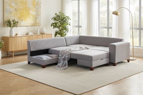 BERLİN KÖŞE KOLTUK, KREM, SAĞ KÖŞE