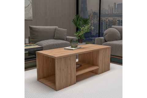 ARNETTİ SARTOS ZİGONLU ORTA SEHPA,ATLANTİK ÇAM BEJ