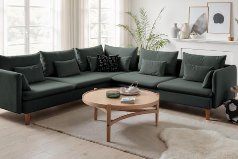 BUDAPEST MODÜLER L KÖŞE KOLTUK, YEŞİL