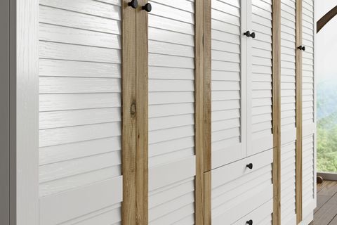 BELİZE AYVAZ 6 KAPAK 2 ÇEKMECELİ GARDIROP 270 CM BEYAZ-ATLANTİK ÇAM