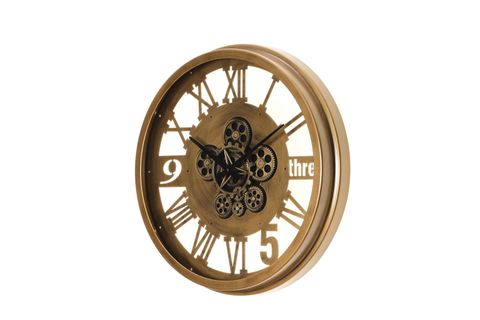 TEMPUS ÇARKLI DUVAR SAATİ, GOLD ESKİTME