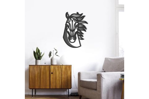 AT SİLÜETİ METAL TABLO