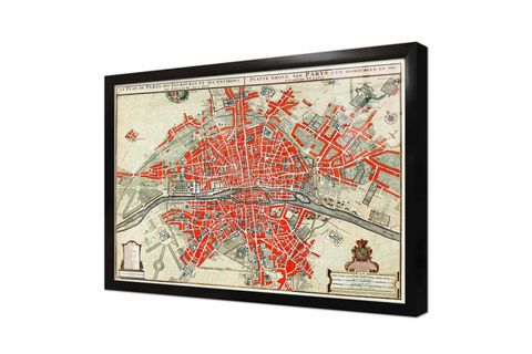 PARİS BANLIYÖLERI HARİTASI CAM TABLO, ÇERÇEVESİZ, 20X30, C02000104