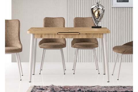 MİNTHOME PERLA DÖRT KİŞİLİK MUTFAK MASASI SOHO 120CM