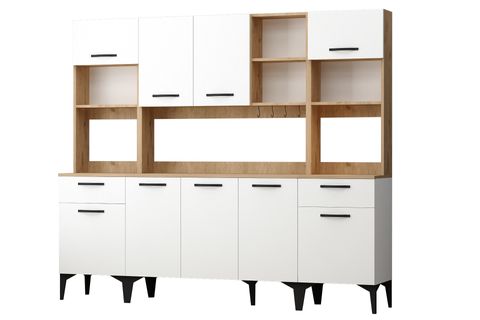 RİVA ÇOK AMAÇLI RB2 SEPET BEYAZ FIRIN BÖLMELİ AİRFRY DOLABI