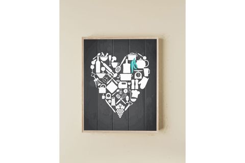 MUNİKA AHŞAP ÇERÇEVELİ ÜÇLÜ MUTFAK TABLO SETİ, 21X30, MNK076