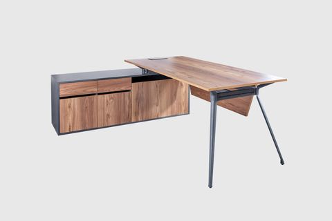 Çalışma Masası 140 cm SAĞ Etajerli