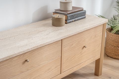 HAVEN TV SEHPASI, MEŞE TRAVERTEN, 180 CM