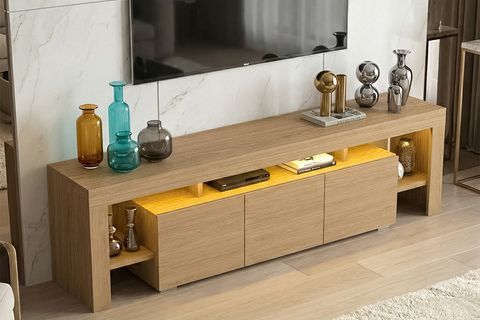 KALE LEDLİ TV ÜNİTESİ, MEŞE, 200 CM