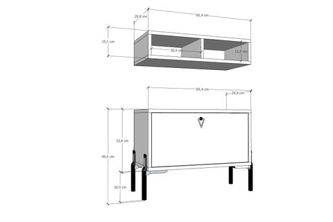 YUSUF KOMODİN, 1 DÜŞER KAPAKLI, NRG-KMD-1006