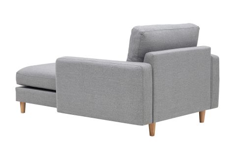 MERLİN DAYBED, İNCE KOL, NATUREL AYAK, KETEN KUMAŞ, GRİ