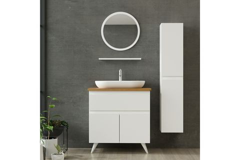 NİKA BANYO DOLABI AY2K1Ç151, BEYAZ, 85 CM