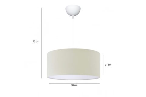 HOMİNG KREM KUMAŞ DAVUL DEKORATİF TAVAN SARKIT AYD-2675