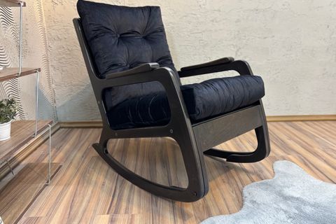 SALLANAN SANDALYE, SİYAH, WENGE SİYAH AYAKLI