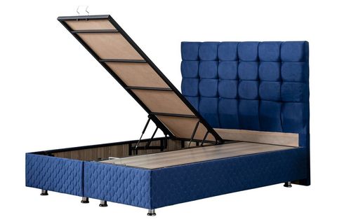 DUKE NEW BAZA BAŞLIK VE YATAK SETİ, LACİVERT, 90X200