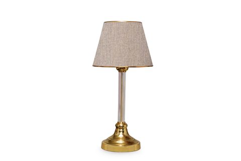 HOMİNG GOLD AYAKLI KUMAŞ BAŞLIKLI ABAJUR AYD-2982