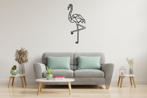 FLAMİNGO LAZER KESİM TABLO, 26,5X59