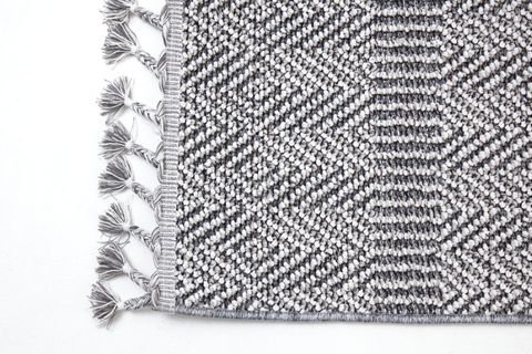 4K INFİNİTY COLLECTİON MODERN MAKİNE HALISI 01, GREY, 160X230 CM