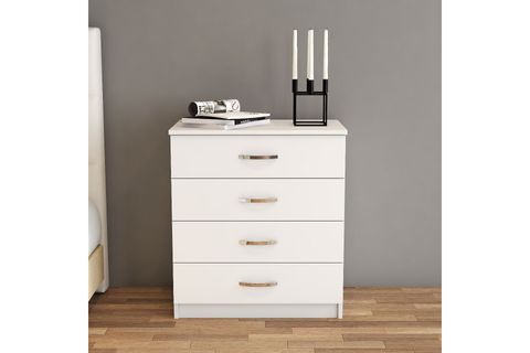 TANMOB ŞİFONYER, 4 ÇEKMECELİ, BEYAZ, SFY0101