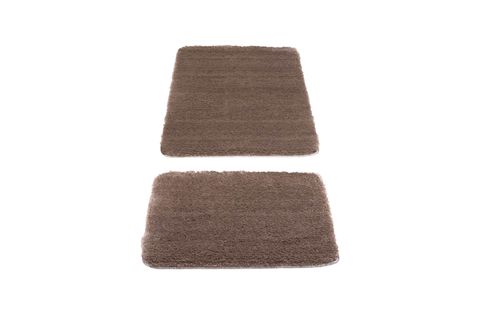 SEGURA PELUŞ KAYDIRMAZ TABAN İKİLİ BANYO PASPASI, VİZON, 60X100-50X60