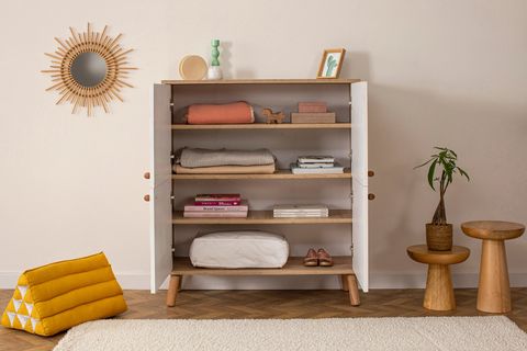 MULTİKABİN POSY ÇOK AMAÇLI DOLAP, SİLİNDİR AHŞAP AYAK